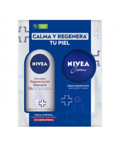 Estuche Nivea - Calma y Regenera tu Piel: Crema Corporal 400 ml y Crema Multiproposito 60 ml