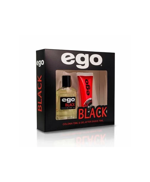 Estuche Ego - Black: Fragancia 75 ml y Gel After Shave 75 ml