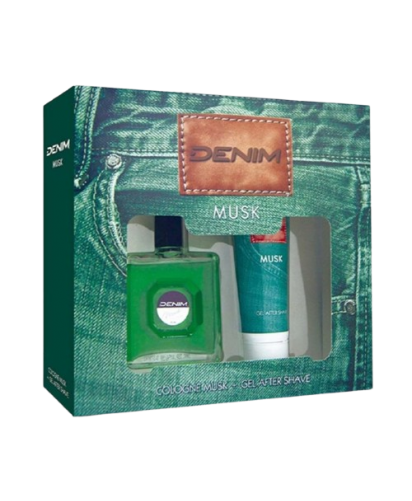 Estuche Denim - Musk: Fragancia 75 ml y Gel After Shave 100 ml