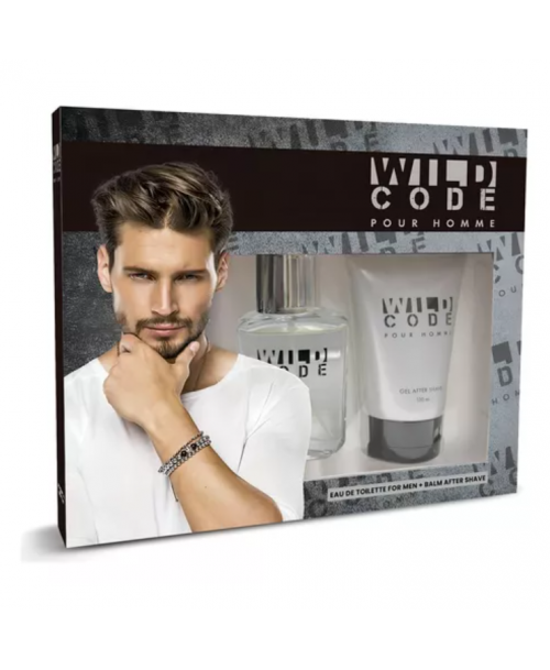 Estuche Wild Code: Fragancia 50 ml y Gel After Shave 75 ml