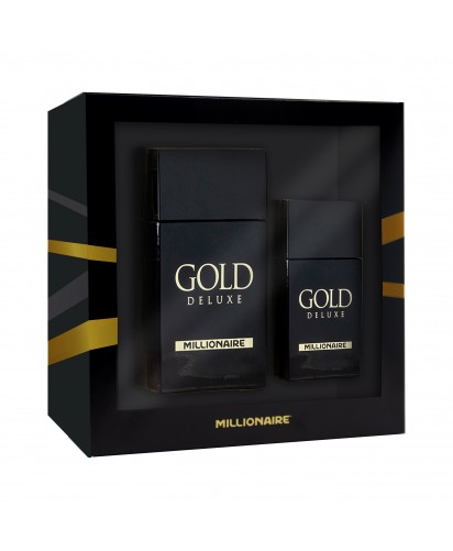 Estuche Millionaire - Gold Deluxe: Fragancia 95 ml y Perfumero 30 ml