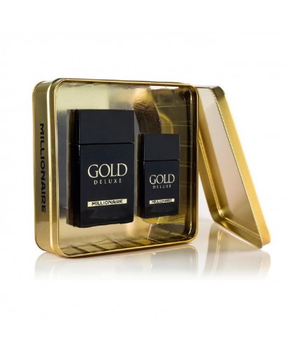 Estuche Millionaire - Gold Deluxe: Fragancia 95 ml y Perfumero 30 ml