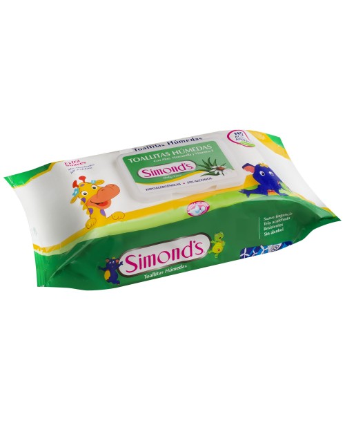 Simond's Toallitas Humedas con Aloe / 60 uns