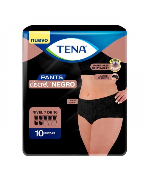 Tena Pants Discret Negro / 10 uns