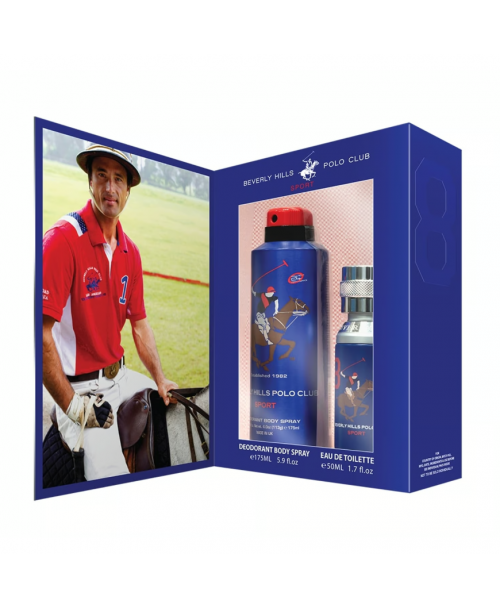 Estuche Beverly Hills Polo Club Sport One: Desodorante Spray 175 ml y Colonia 50 ml