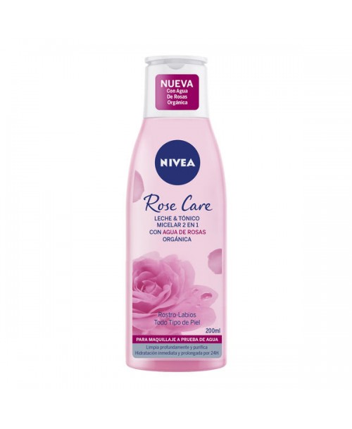 Nivea Rose Care Leche & Tonico Micelar / 200 ml