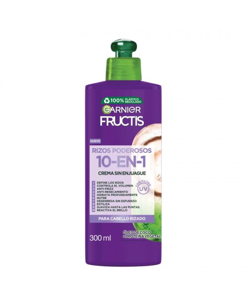 Garnier Fructis Crema Capilar Rizos Poderosos 10 en 1 / 300 ml