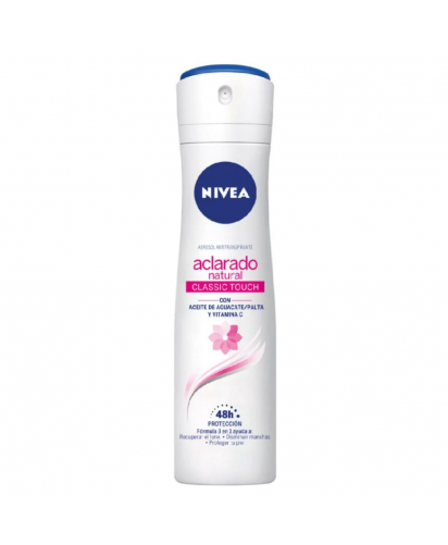 Nivea Desodorante Spray Aclarado Natural Classic Touch / 150 ml