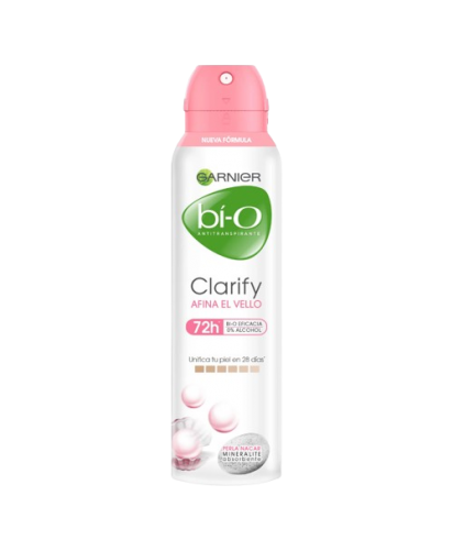 Garnier Bi-O Desodorante Spray Clarify Afina el Vello / 150 ml