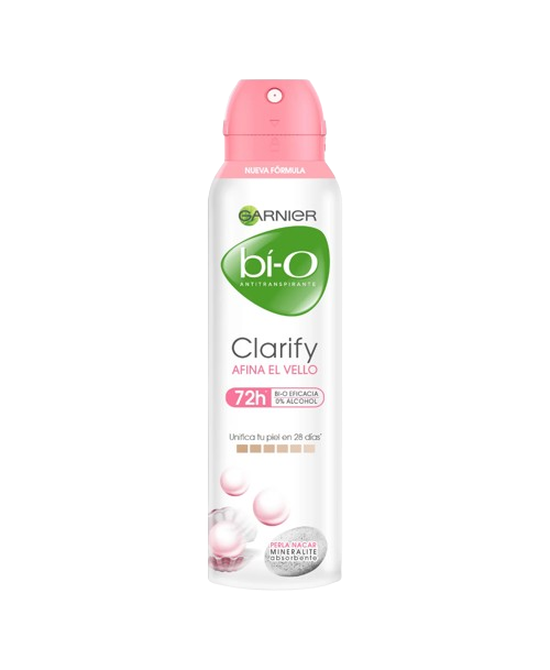 Garnier Bi-O Desodorante Spray Clarify Afina el Vello / 150 ml