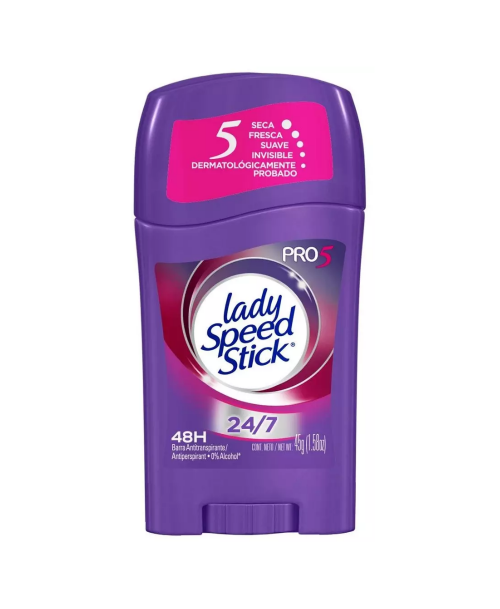 Lady Speed Stick Desodorante Barra Pro 5 24/7 - 45 grs