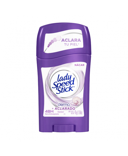 Lady Speed Stick Desodorante Barra Derma + Aclarado / 45 grs