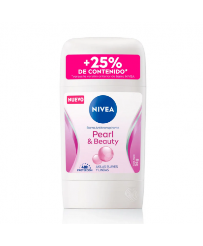 Nivea Desodorante Barra Pearl & Beauty / 54 grs