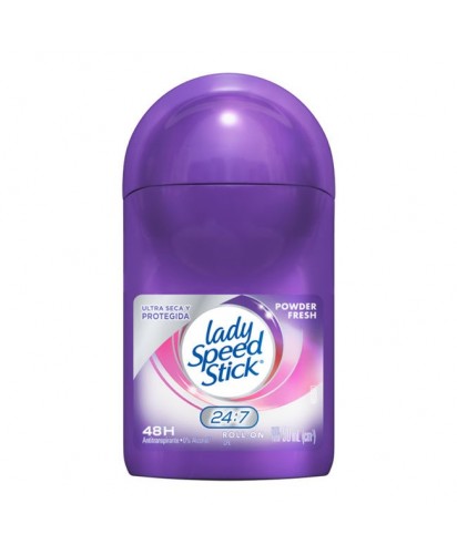 Lady Speed Stick Desodorante Roll On Powder Fresh 24/7 - 50 ml